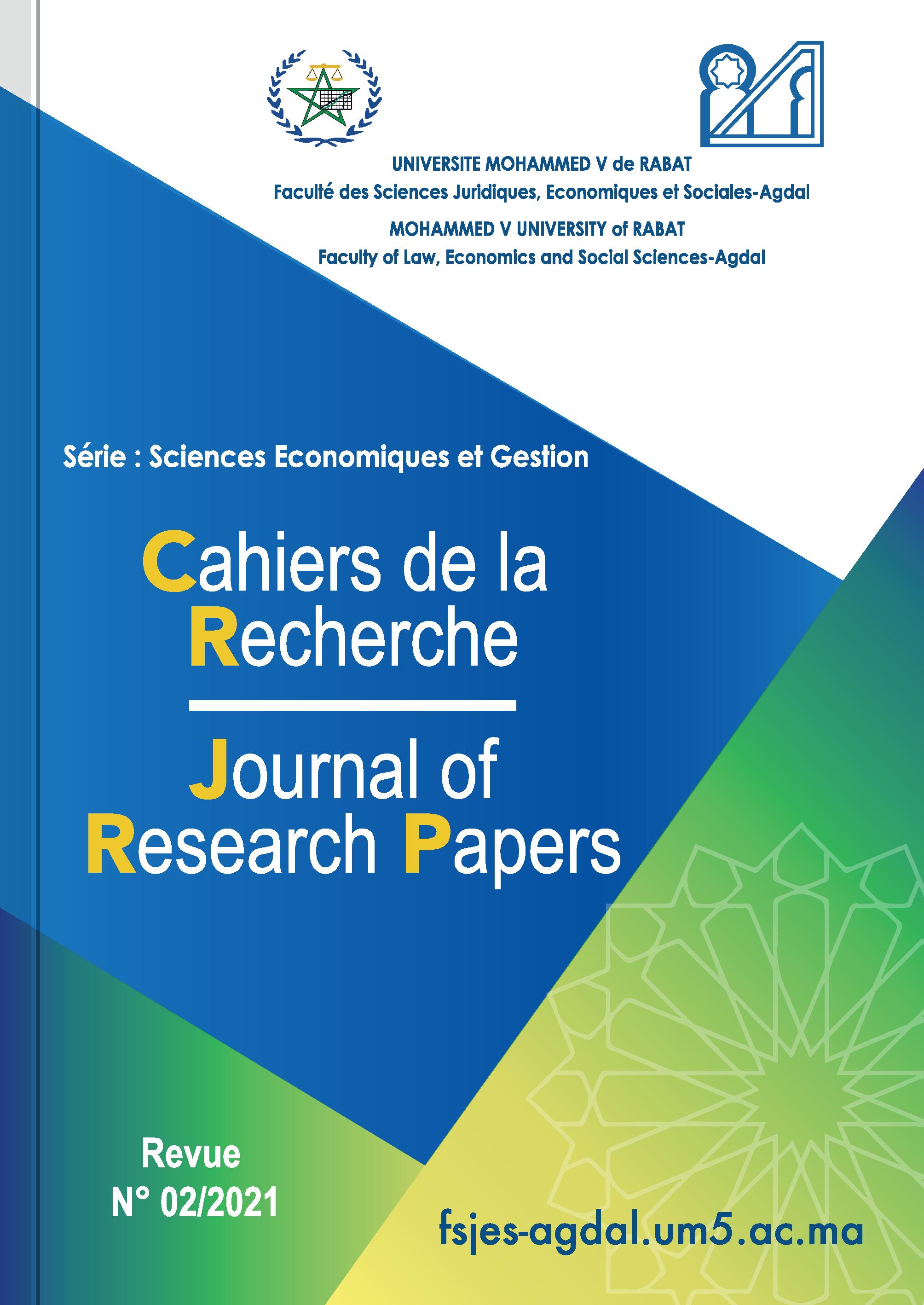 Cahiers de la recherche N°2-2021 Economie-Gestion